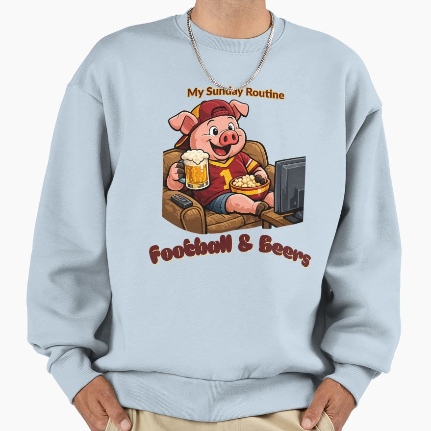 Washington Commanders Sunday Football Sweatshirt - Custom Art Print Unisex - T-Shirt, Sweatshirt, Hoodie