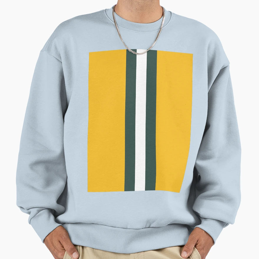 American Football Stripes Green Bay Sweatshirt - Graphic Print Unisex - T-Shirt, Sweatshirt, Hoodie
