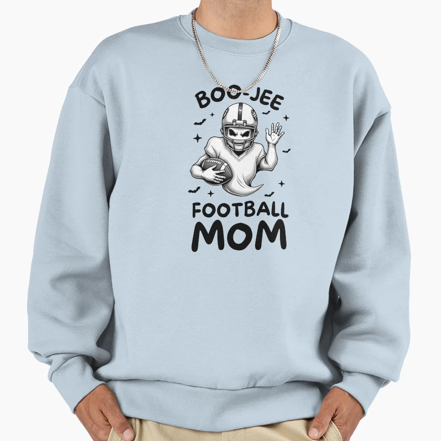 Boo Jee Football Mom Ghost Sweatshirt - Casual Everyday Wear Men Women - T-Shirt, Sweatshirt, Hoodie