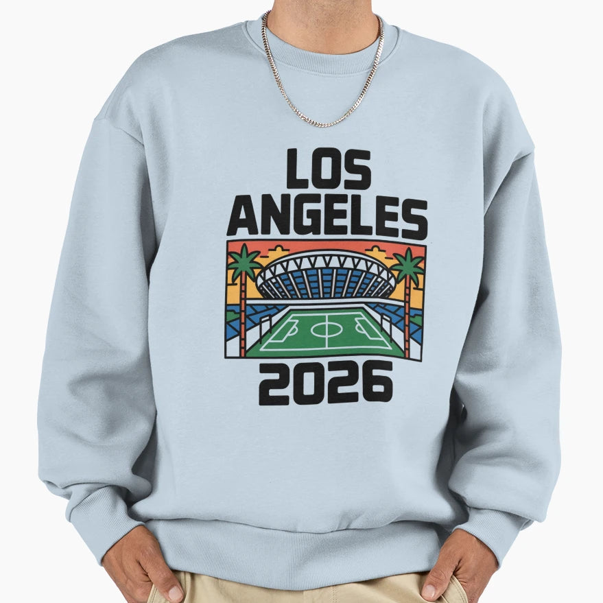 Los Angeles 2026 Palm Tree Sunset V4 T-Shirt - Trendy Graphic for Adults - T-Shirt, Sweatshirt, Hoodie