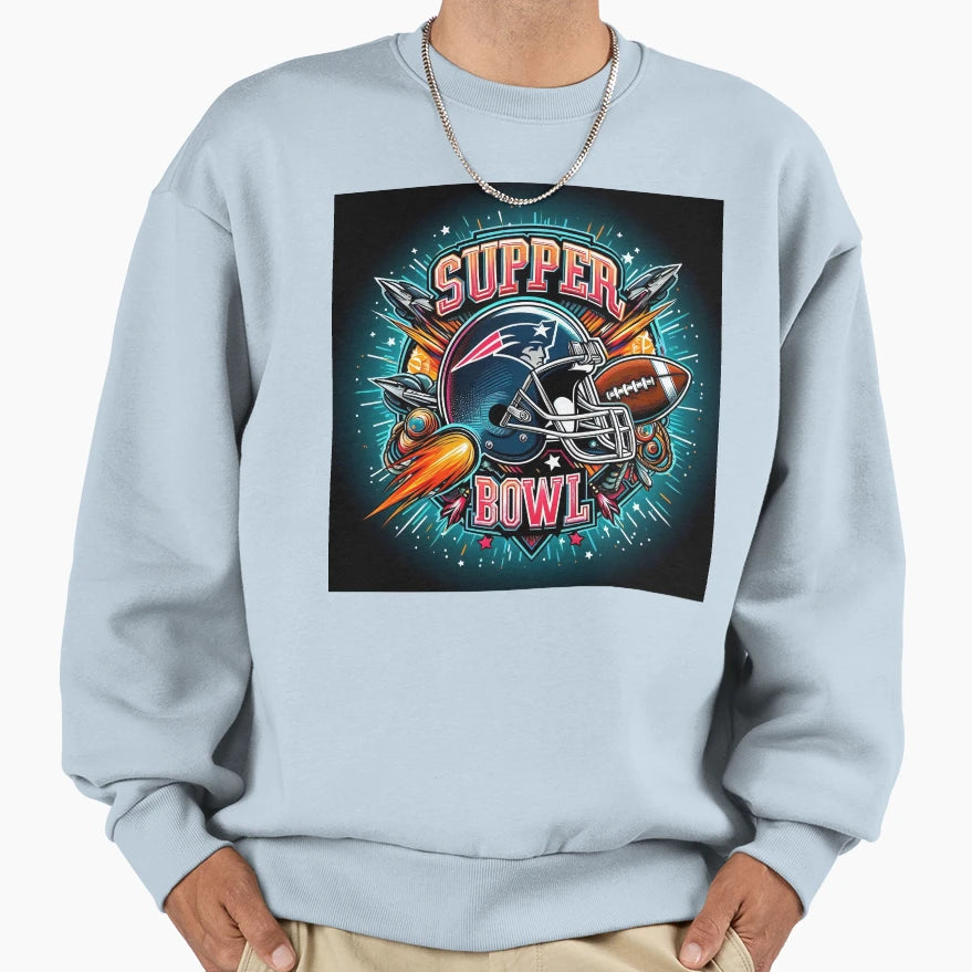 Game Day Glory Super Bowl Spirit Sweatshirt - Aesthetic Graphic for Adults - T-Shirt, Sweatshirt, Hoodie