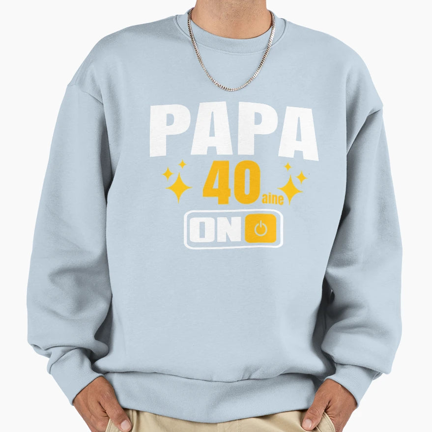 Dad 40 Years Old 40S Birthday Sweatshirt - Fun Novelty Design Unisex - T-Shirt, Sweatshirt, Hoodie
