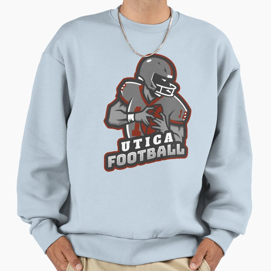 Utica Football Sweatshirt - Minimalist Print for Adults - T-Shirt, Sweatshirt, Hoodie