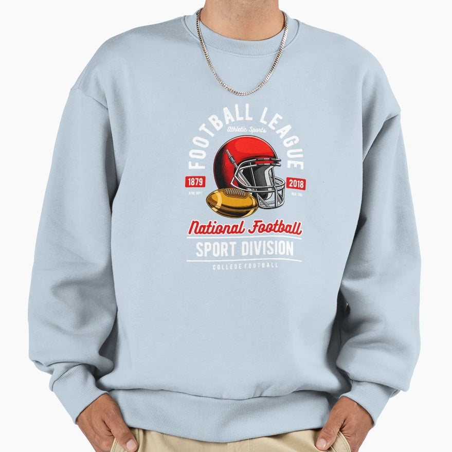 Football Sport Division Sweatshirt - Graphic Print Unisex - T-Shirt, Sweatshirt, Hoodie