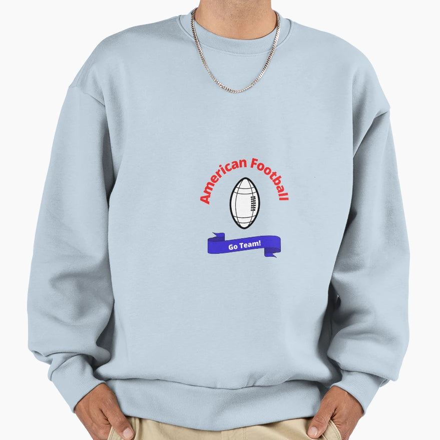 American Football Sweatshirt - Unique Graphic for Adults - T-Shirt, Sweatshirt, Hoodie
