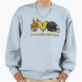 Peace Love Steelers Football Team Sweatshirt - Graphic Print for Adults - T-Shirt, Sweatshirt, Hoodie