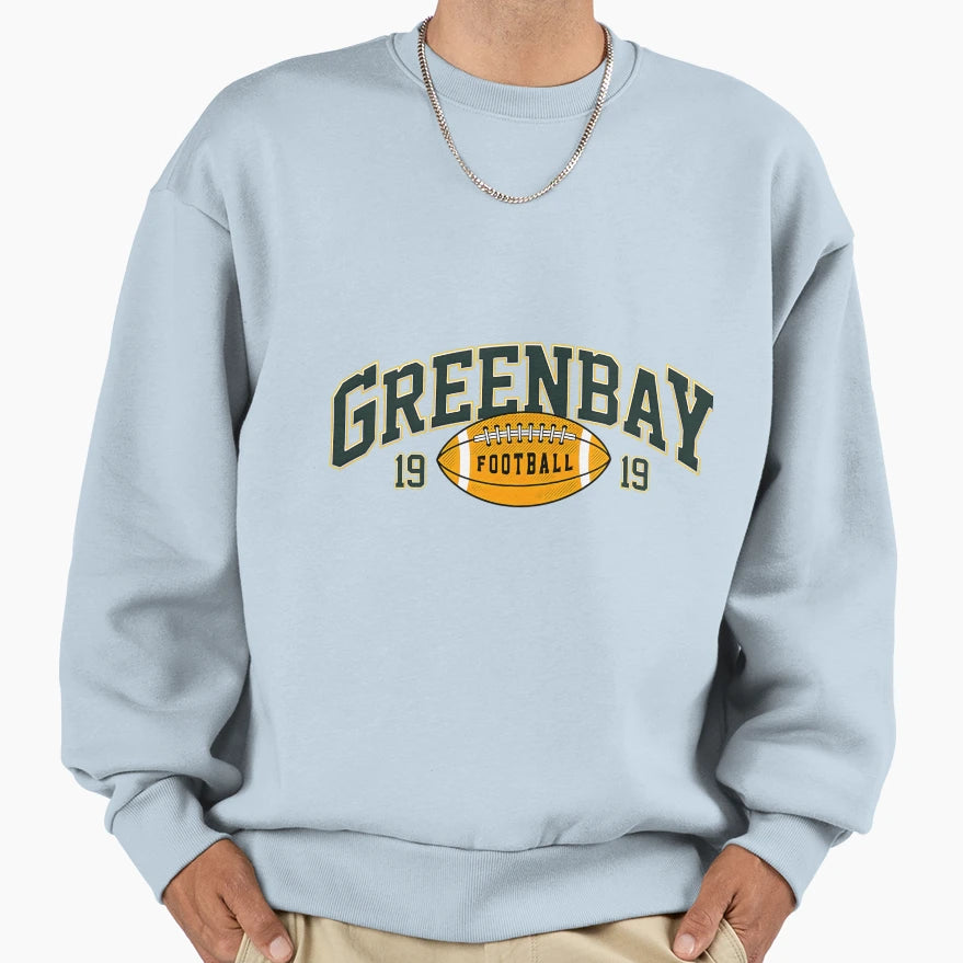 Green Bay Football Varsity Sweatshirt - Casual Everyday Wear Men Women - T-Shirt, Sweatshirt, Hoodie