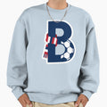 Beautiful Game Football Monogram B Sweatshirt - Novelty Apparel Men Women - T-Shirt, Sweatshirt, Hoodie
