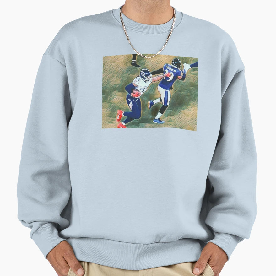 Stiff Arm Sweatshirt - Trendy Graphic Unisex - T-Shirt, Sweatshirt, Hoodie