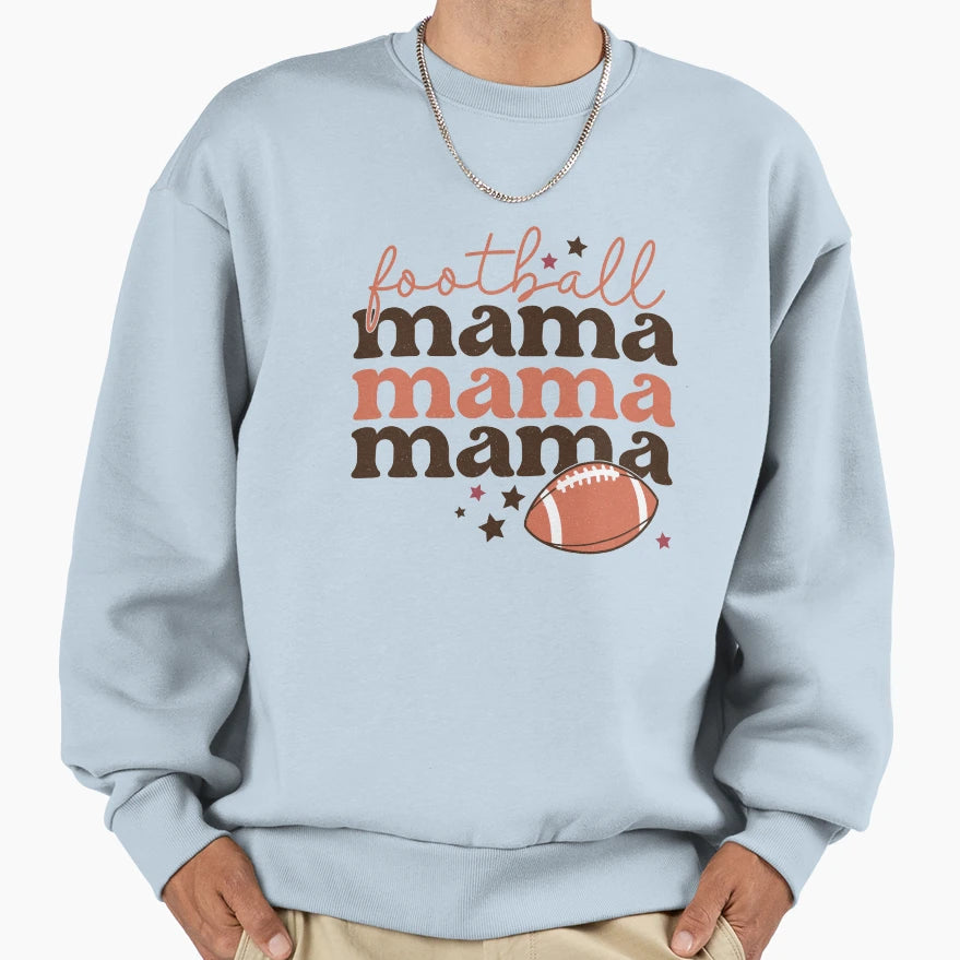 Football Mama Sweatshirt - Fun Novelty Design for Adults - T-Shirt, Sweatshirt, Hoodie