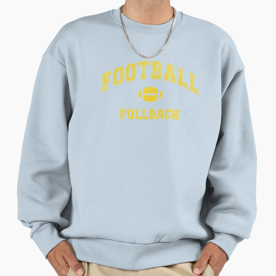Football Team Fullback Distressed Sweatshirt - Custom Art Print Unisex - T-Shirt, Sweatshirt, Hoodie