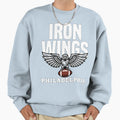 Philadelphia Iron Wings Sweatshirt - Aesthetic Graphic for Adults - T-Shirt, Sweatshirt, Hoodie