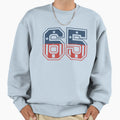 Number 65 Usa Sweatshirt - Aesthetic Graphic for Adults - T-Shirt, Sweatshirt, Hoodie