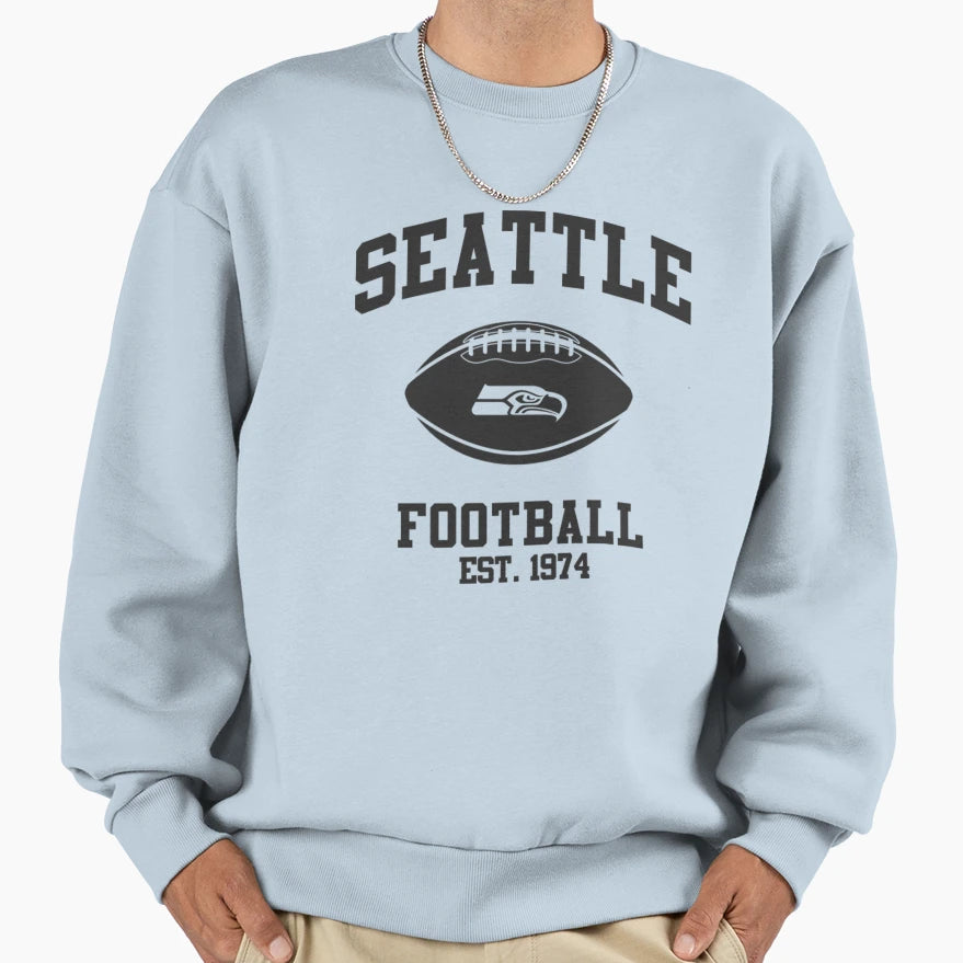 Seattle Football Team Sweatshirt - Minimalist Print for Adults - T-Shirt, Sweatshirt, Hoodie
