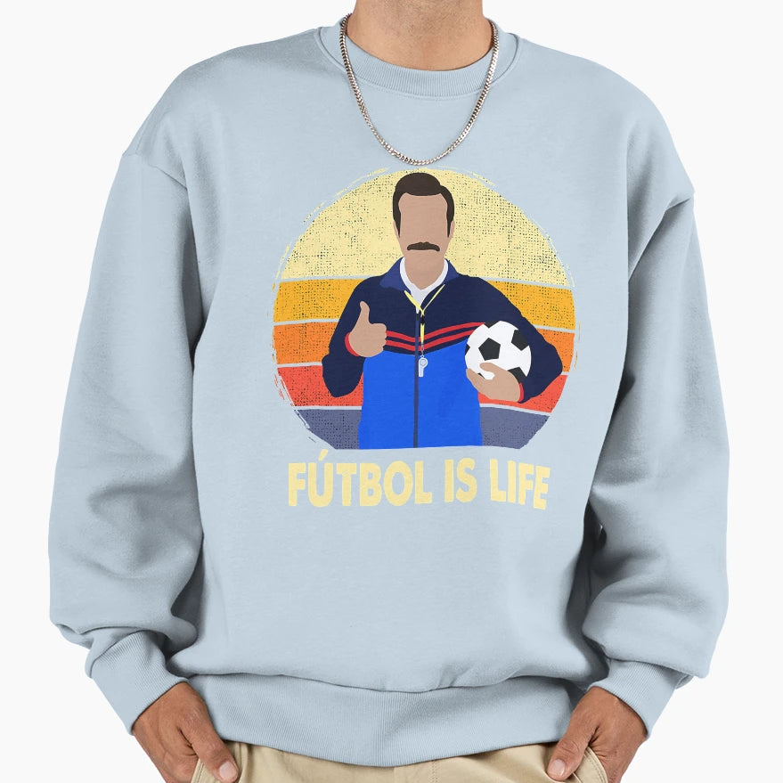 Futbol Is Life Soccer Lover And Sweatshirt - Custom Art Print for Adults - T-Shirt, Sweatshirt, Hoodie