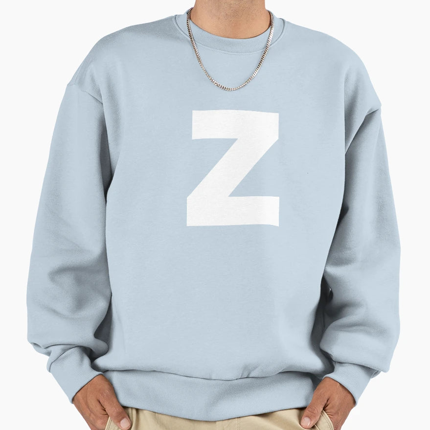 Letter Z Mr Motto Alphabet Sweatshirt - Streetwear Style for Adults - T-Shirt, Sweatshirt, Hoodie