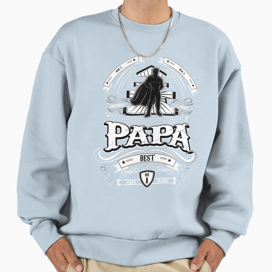 Dad Hero Fathers Day Sayings Sweatshirt - Minimalist Print Men Women - T-Shirt, Sweatshirt, Hoodie