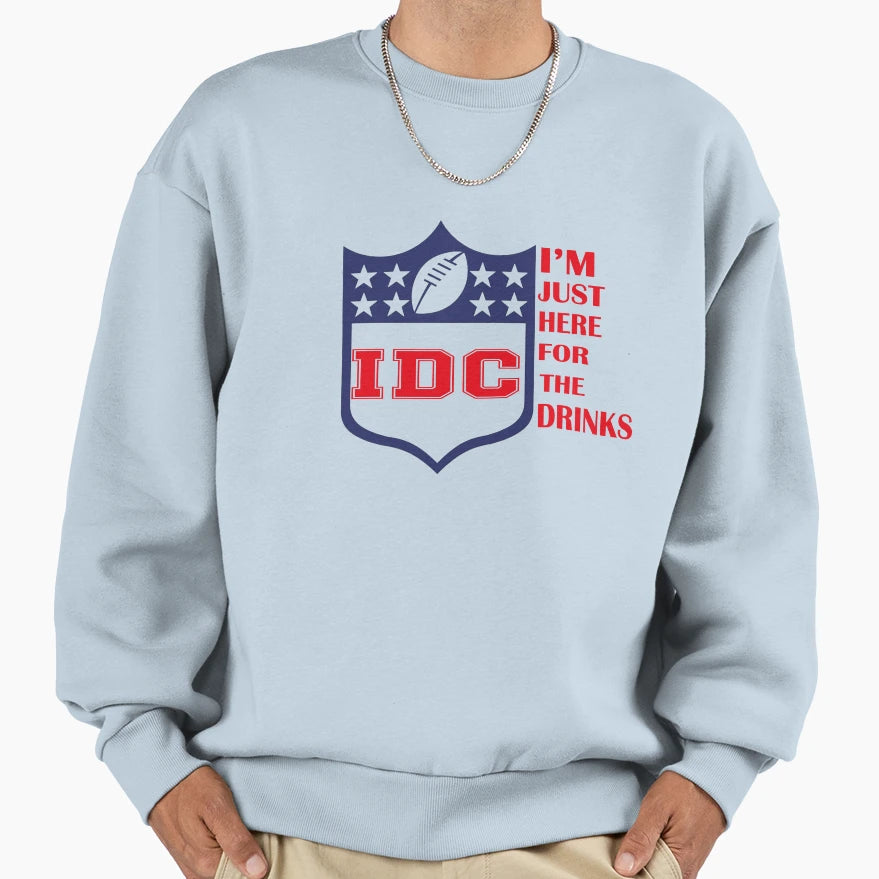 Idc American Football Funny I Sweatshirt - Aesthetic Graphic for Adults - T-Shirt, Sweatshirt, Hoodie