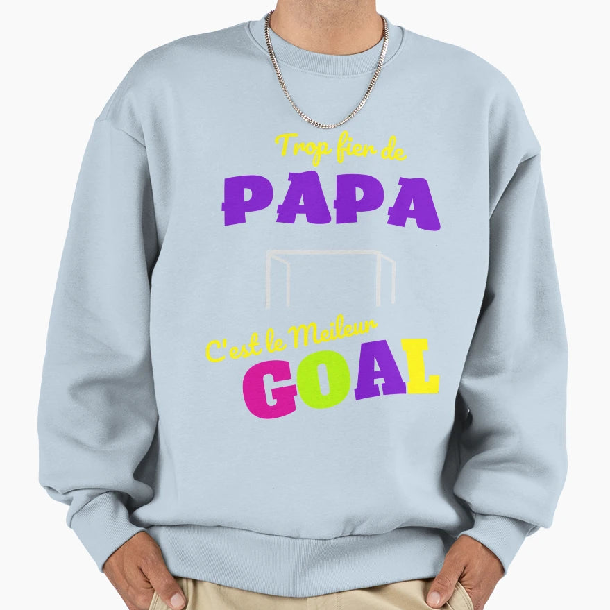 Gift Dad Goal Goalkeeper Football Sweatshirt - Aesthetic Graphic Unisex - T-Shirt, Sweatshirt, Hoodie