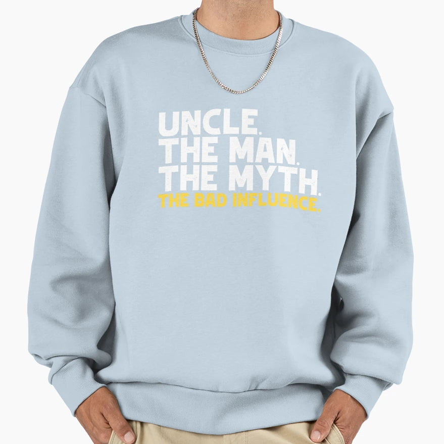 Uncle Myth Bad Influence Gear Sweatshirt - Graphic Print Unisex - T-Shirt, Sweatshirt, Hoodie