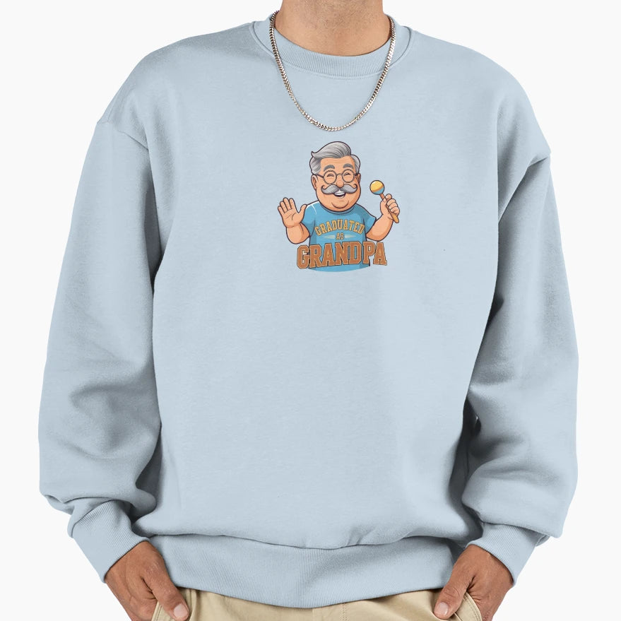 Grandfather Graduate Sweatshirt - Graphic Print Unisex - T-Shirt, Sweatshirt, Hoodie