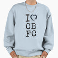 I Love Carlton Blues Football Sweatshirt - Fun Novelty Design Men Women - T-Shirt, Sweatshirt, Hoodie