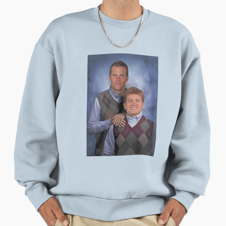 Brady And Maye Stepbrothers Football Sweatshirt - Graphic Print for Adults - T-Shirt, Sweatshirt, Hoodie