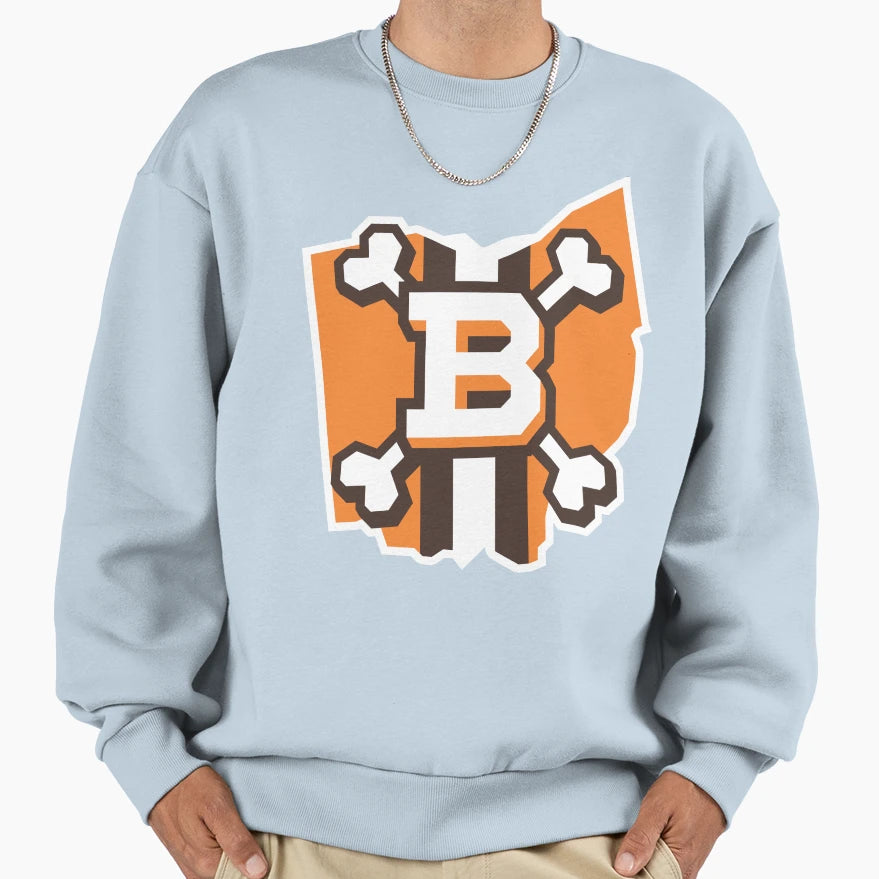 B Browns Ohio Map Sweatshirt - Aesthetic Graphic Unisex - T-Shirt, Sweatshirt, Hoodie