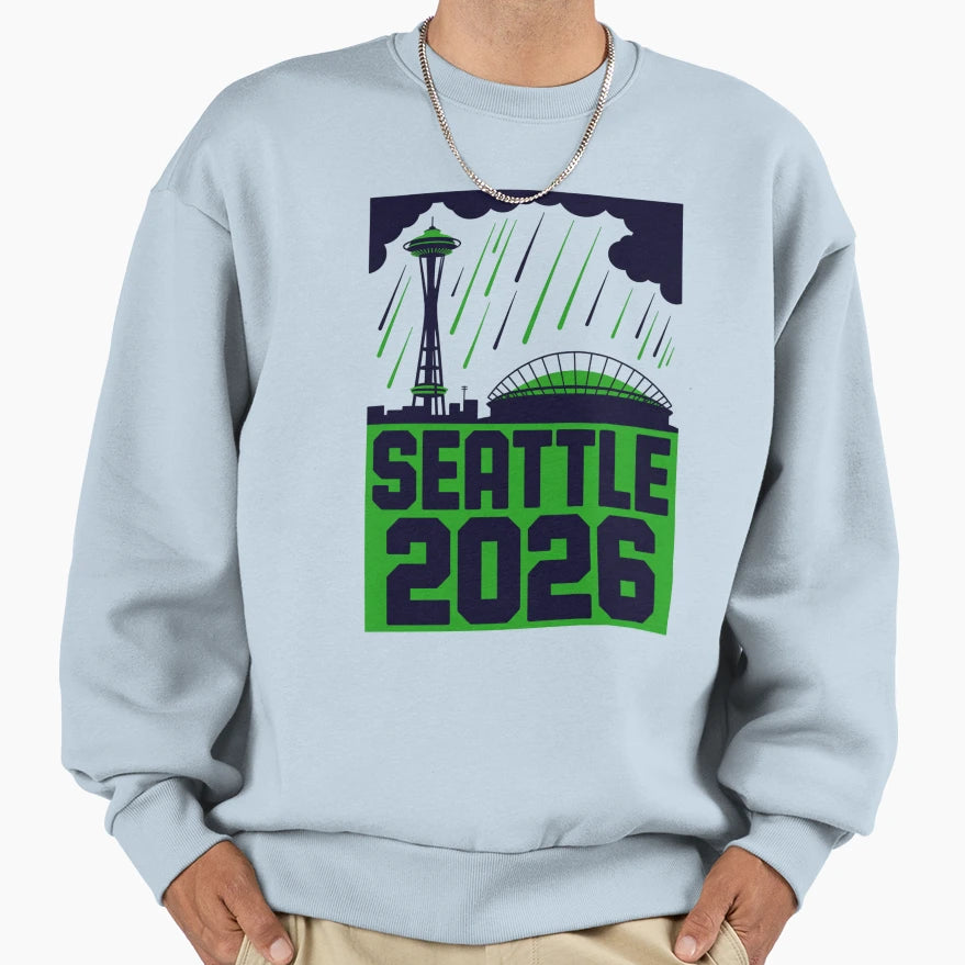 Seattle 2026 Space Needle Stadium T-Shirt - Minimalist Print Unisex - T-Shirt, Sweatshirt, Hoodie