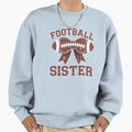 Football Sister Coquette Bow American Sweatshirt - Minimalist Print Unisex - T-Shirt, Sweatshirt, Hoodie