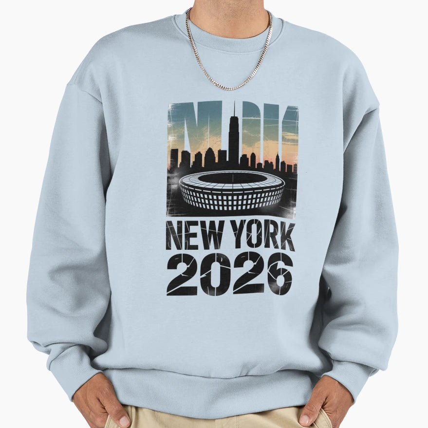 New York 2026 Metlife Stadium Skyline V10 T-Shirt - Streetwear Style Unisex - T-Shirt, Sweatshirt, Hoodie
