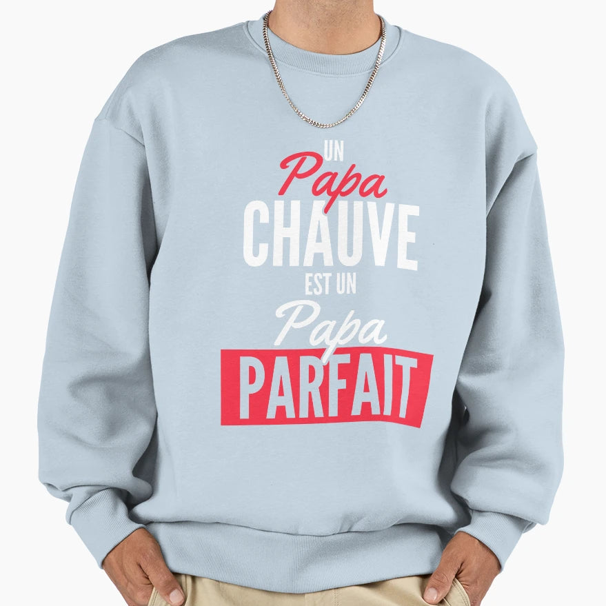 Gift Bald Dad Birthday Sweatshirt - Trendy Graphic for Adults - T-Shirt, Sweatshirt, Hoodie