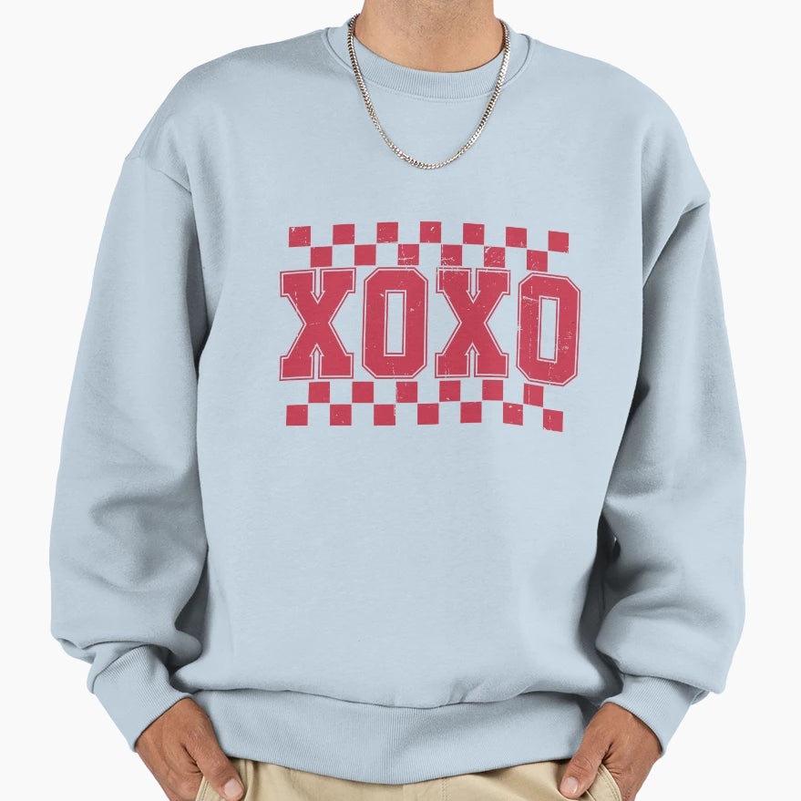 Xoxo Valentines Day Sweet Sweatshirt - Fun Novelty Design for Adults - T-Shirt, Sweatshirt, Hoodie