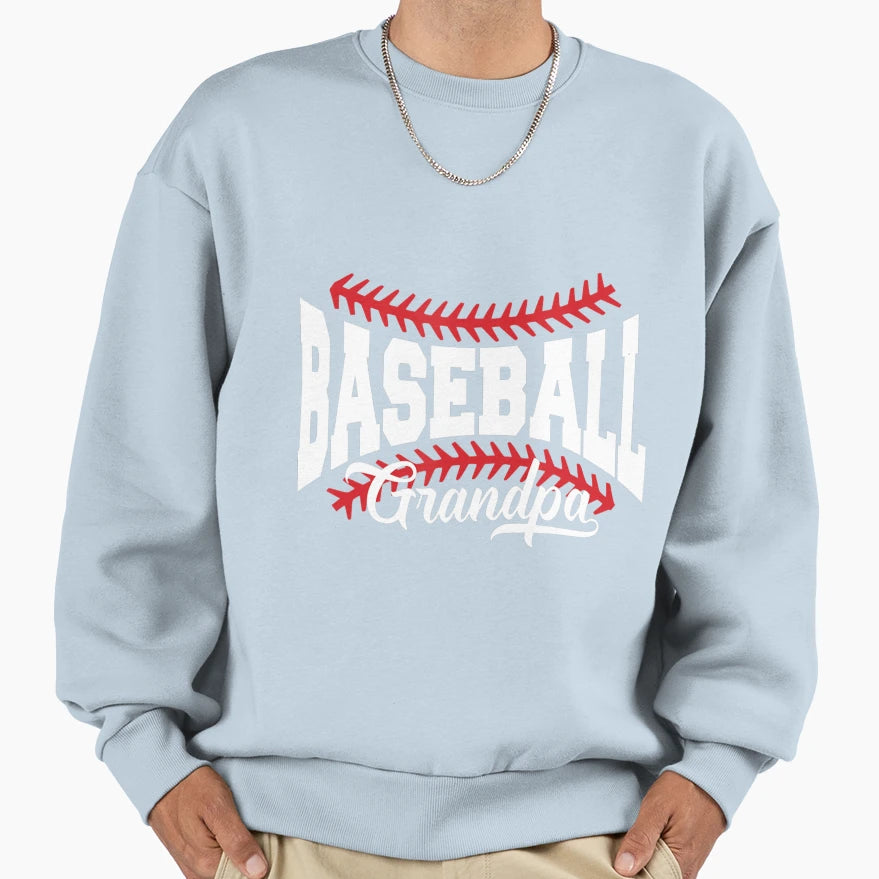 Mens Baseball Grandpa Sweatshirt - Minimalist Print for Adults - T-Shirt, Sweatshirt, Hoodie