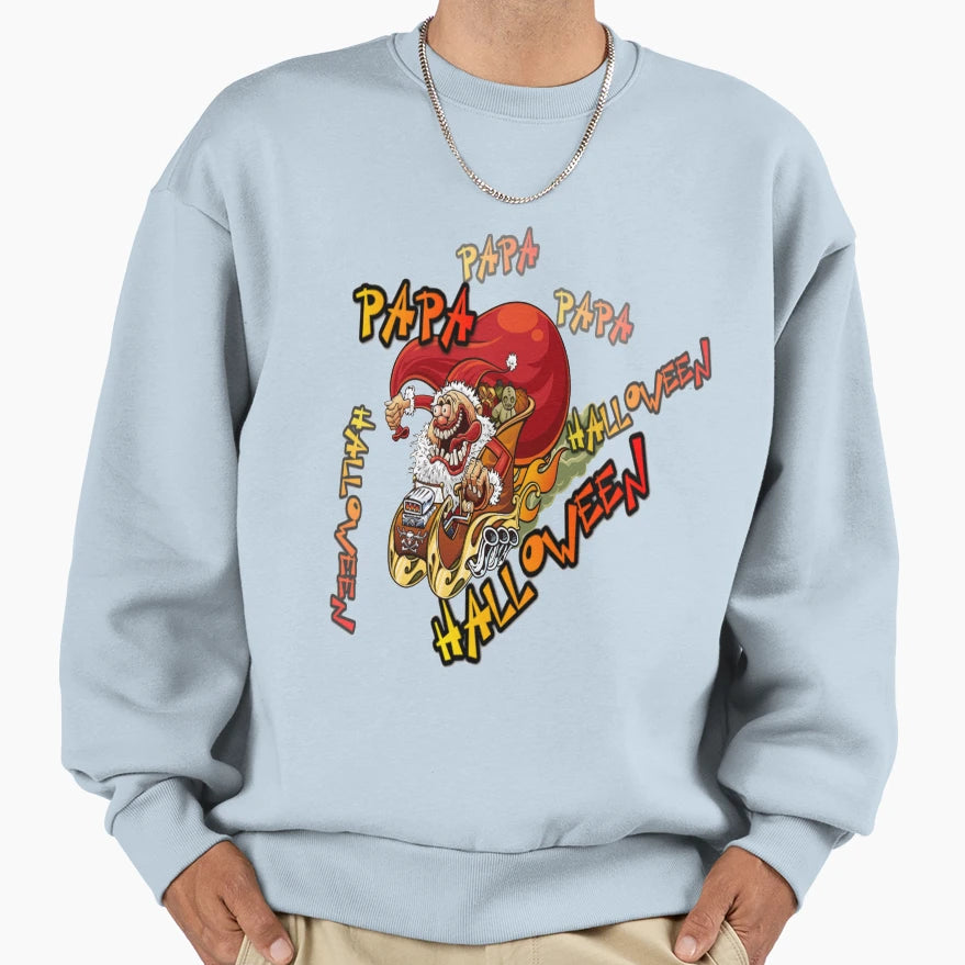 Papa Halloween Sweatshirt - Streetwear Style Men Women - T-Shirt, Sweatshirt, Hoodie