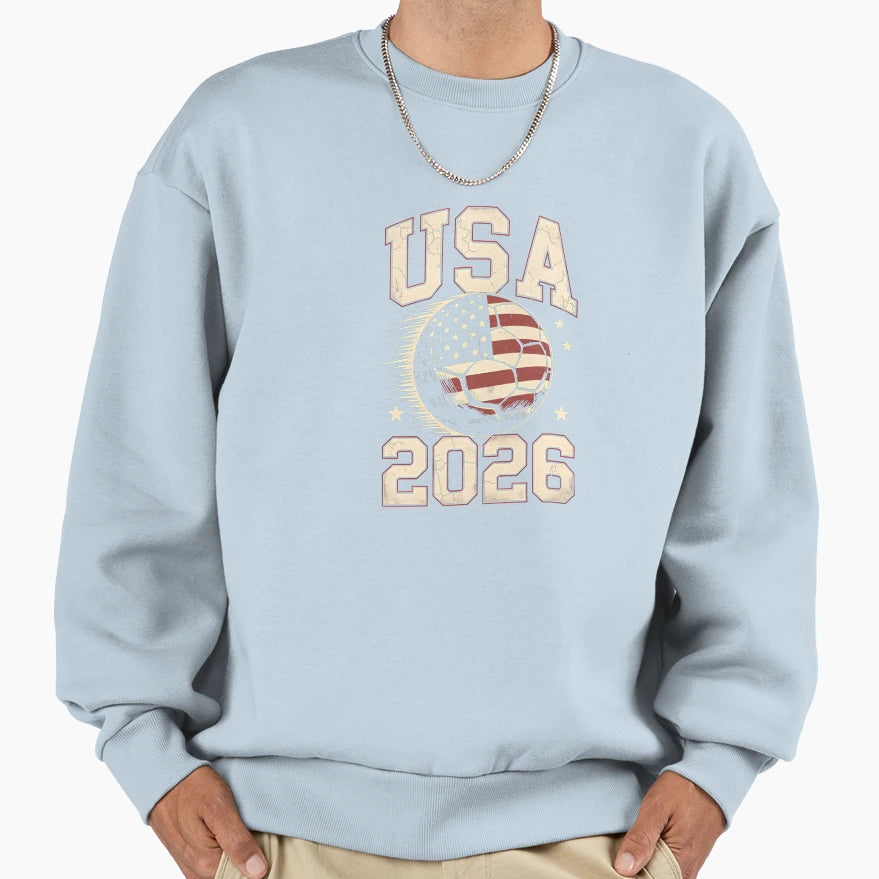 Usa Soccer World Cup 2026 American Fan T T-Shirt - Minimalist Print Unisex - T-Shirt, Sweatshirt, Hoodie