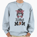Football Mom Life Messy Bun Sweatshirt - Casual Everyday Wear for Adults - T-Shirt, Sweatshirt, Hoodie