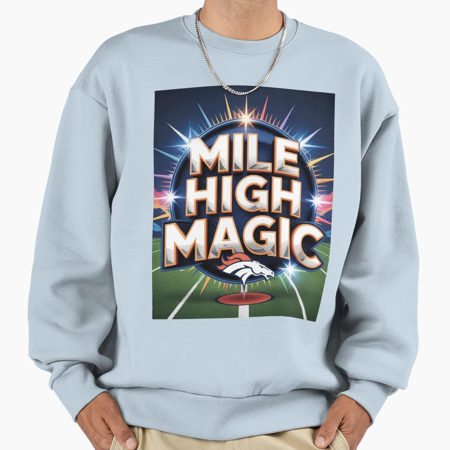Mile High Magic Sweatshirt - Minimalist Print Men Women - T-Shirt, Sweatshirt, Hoodie