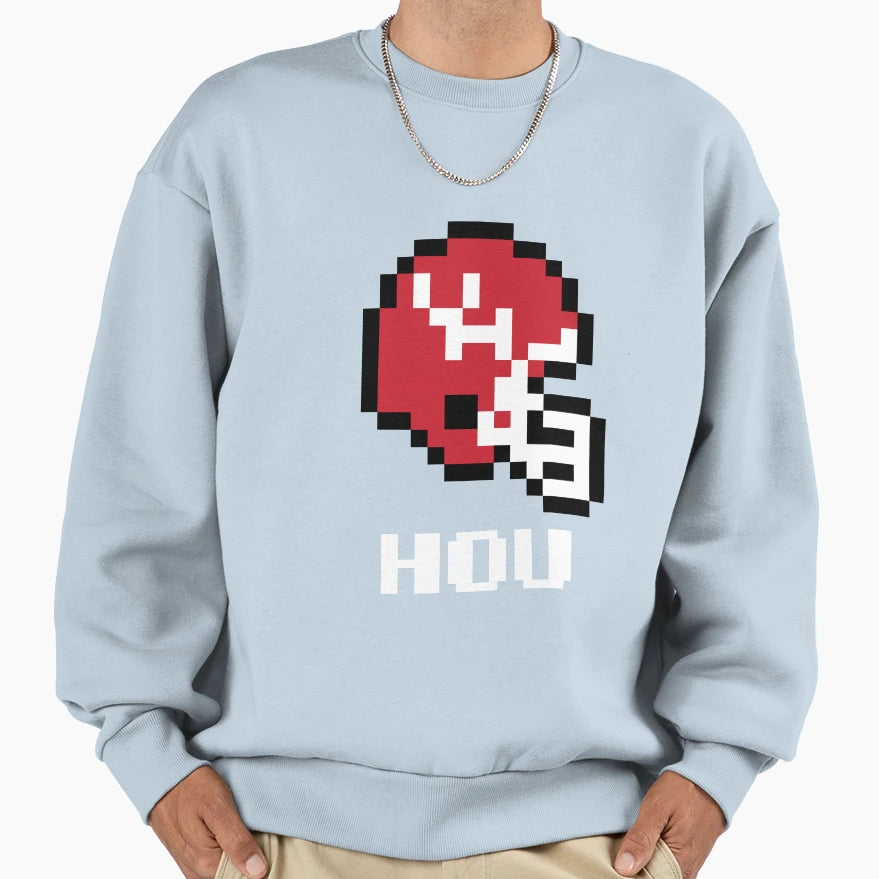 Houston Cougars Tecmo Super Bowl Sweatshirt - Graphic Print Men Women - T-Shirt, Sweatshirt, Hoodie