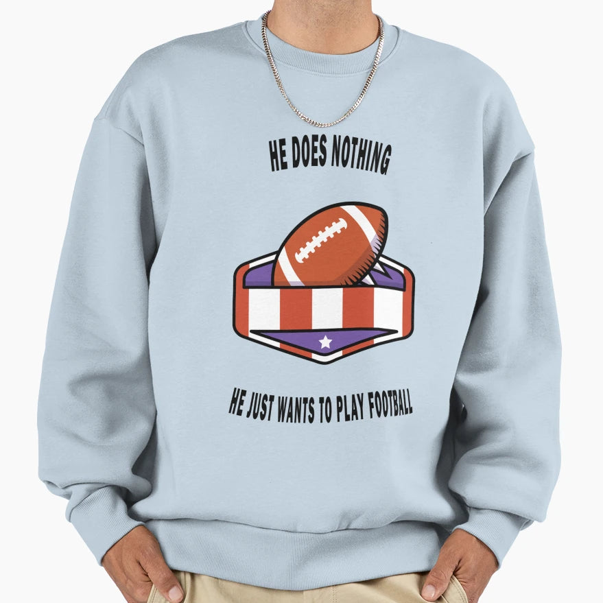 American Football Sweatshirt - Fun Novelty Design for Adults - T-Shirt, Sweatshirt, Hoodie