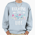 Womens Rocking Nana Life New Grandma Sweatshirt - Graphic Print for Adults - T-Shirt, Sweatshirt, Hoodie