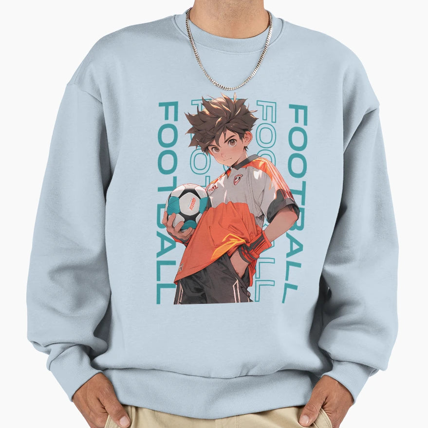 Football Football Player Sweatshirt - Minimalist Print Men Women - T-Shirt, Sweatshirt, Hoodie