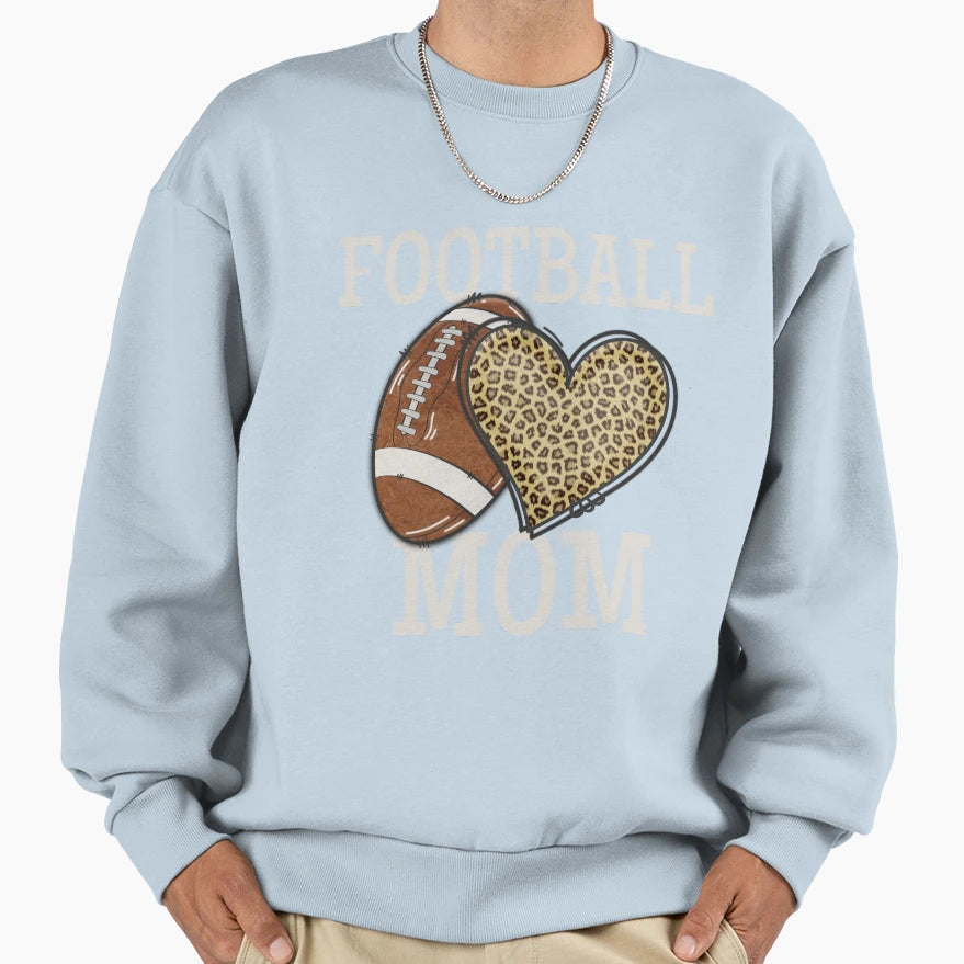 Football Mom Fun American Football Sweatshirt - Graphic Print for Adults - T-Shirt, Sweatshirt, Hoodie