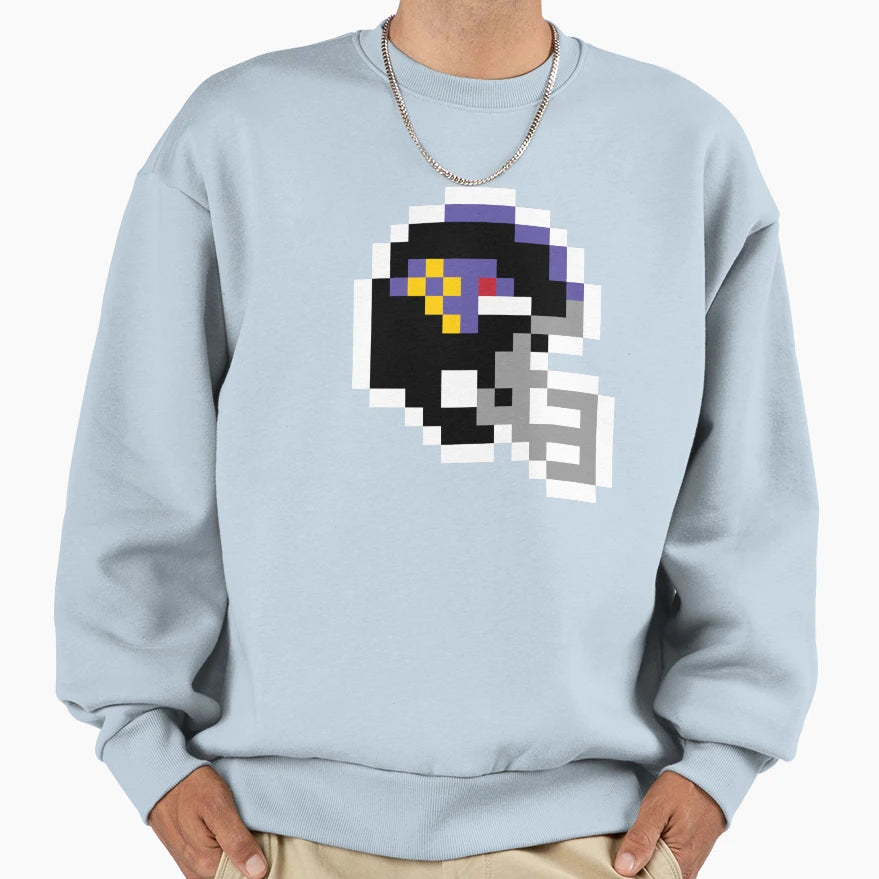 Baltimore Ravens 8 Bit Football Sweatshirt - Custom Art Print for Adults - T-Shirt, Sweatshirt, Hoodie
