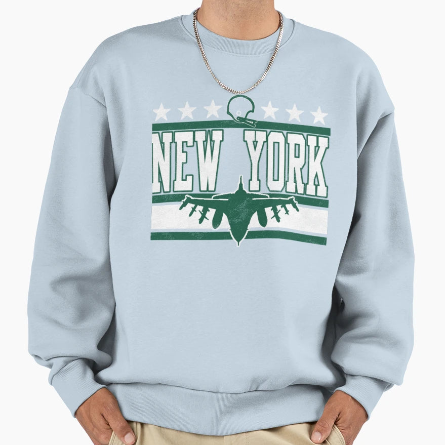 New York Football T-Shirt - Custom Art Print Unisex - T-Shirt, Sweatshirt, Hoodie