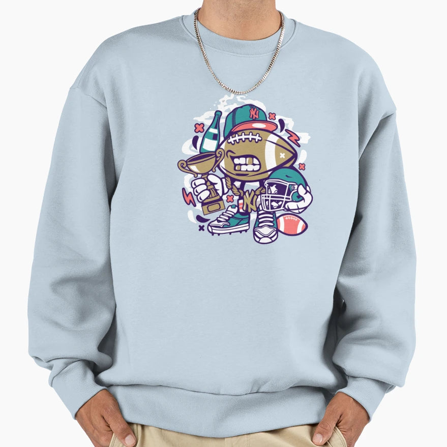 Football Sport Champions Sweatshirt - Streetwear Style for Adults - T-Shirt, Sweatshirt, Hoodie