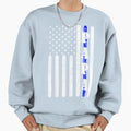 Thin Blue Line Papa Police Sweatshirt - Streetwear Style for Adults - T-Shirt, Sweatshirt, Hoodie