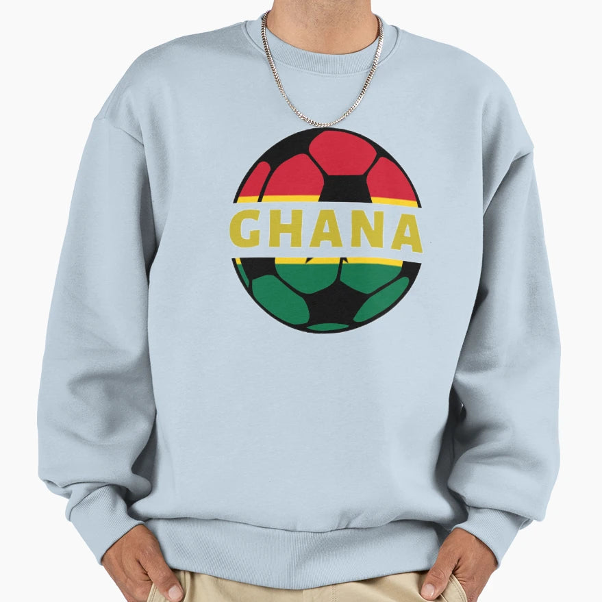 Ghana Football Sweatshirt - Unique Graphic for Adults - T-Shirt, Sweatshirt, Hoodie