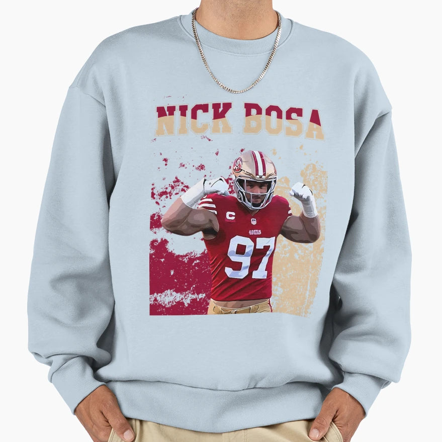 Touchdown Defensive End 97 Player Sweatshirt - Graphic Print Unisex - T-Shirt, Sweatshirt, Hoodie