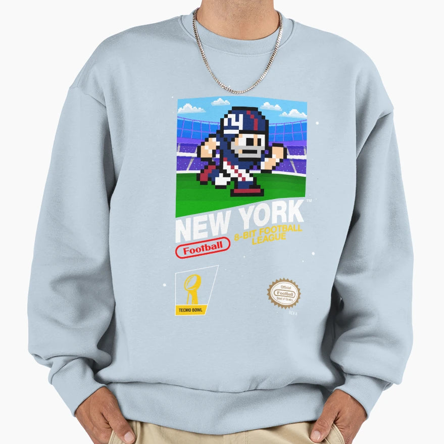 New York Giants 8 Bit Videogames Sweatshirt - Aesthetic Graphic Unisex - T-Shirt, Sweatshirt, Hoodie